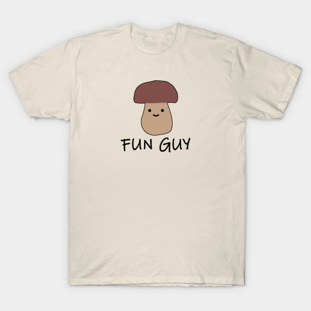 "FUN GUY" Fungi Pun Mushroom T-Shirt by Decamega